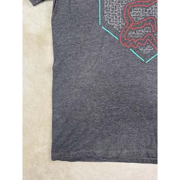 Fox Racing Shirt Mens Size Large Gray Logo Graphic Short Sleeve - Picture 4 of 10